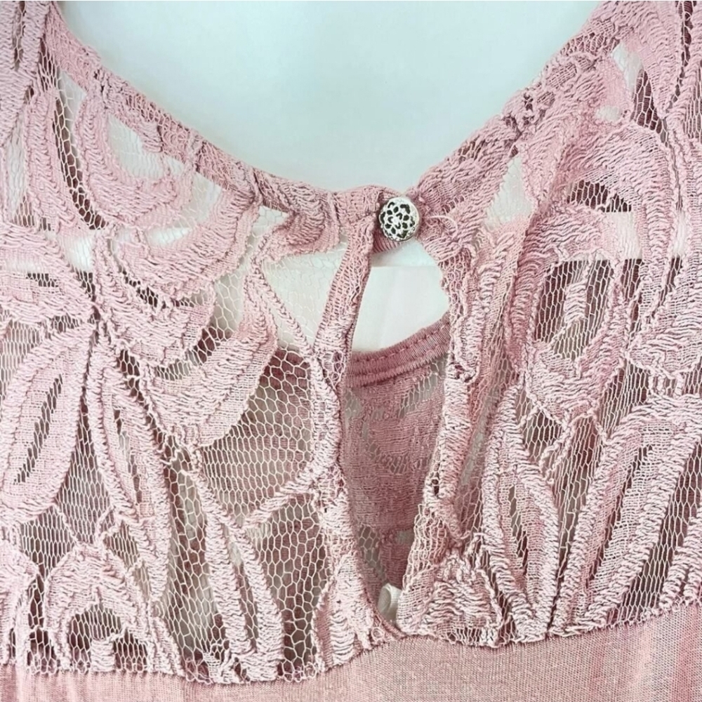 Pinkblush Mauve Lace Sleeve Maxi Dress - Picture 6 of 13